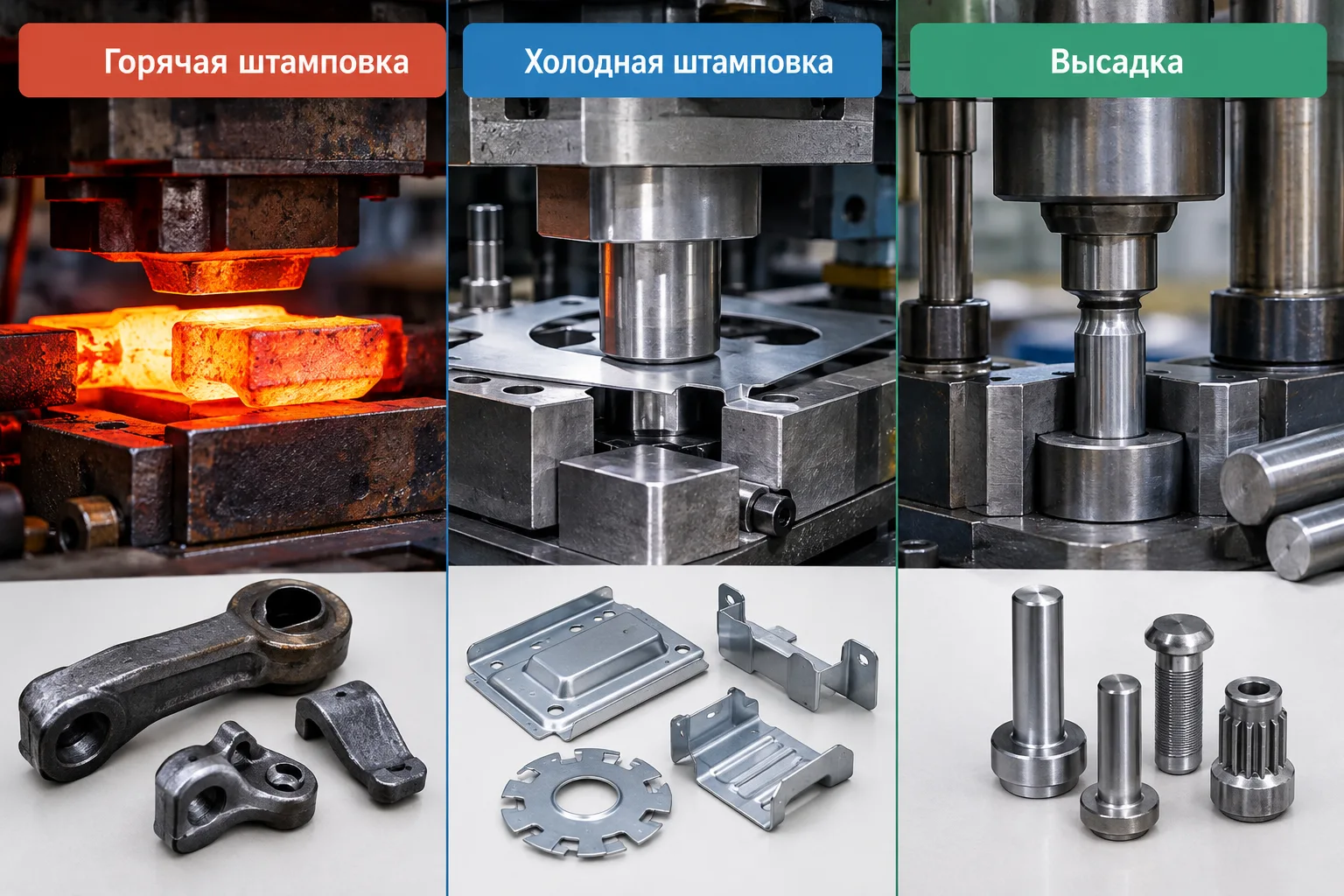 Виды штамповки металла